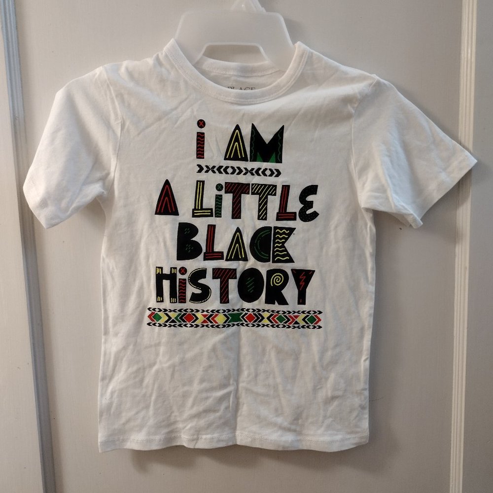 Children's Place "I AM A Little Black History" Tee Shirt, Size S/P